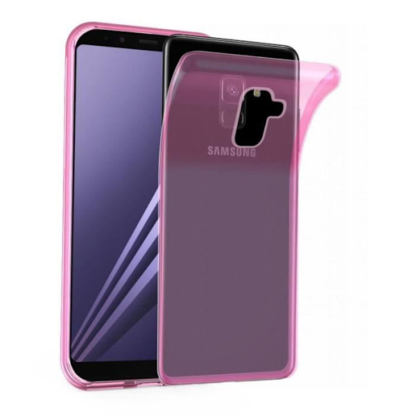 Cadorabo Fodral för Samsung Galaxy A8 2018 i TRANSPARENT ROSA