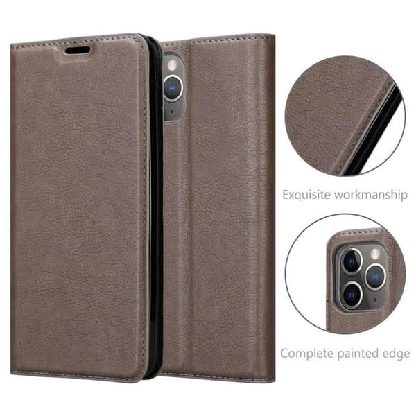 Etui för iPhone 12 PRO MAX Fodral i MÖRKBROWN brun