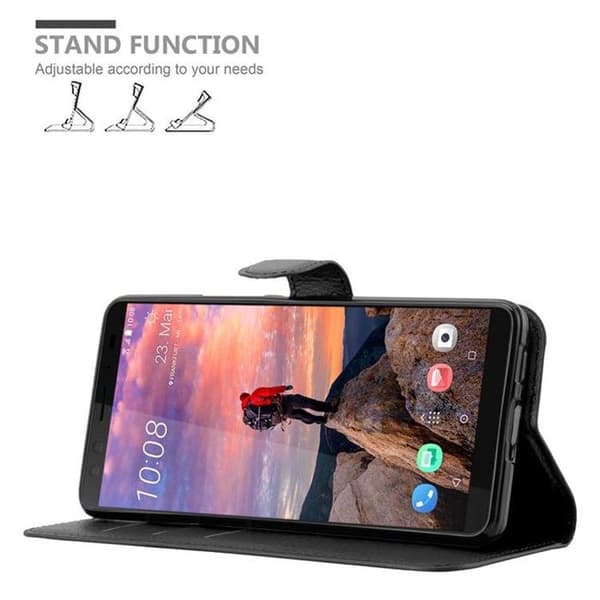 Etui för HTC U12 PLUS i JET BLACK Svart