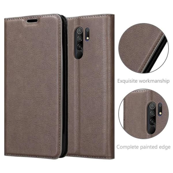 Fodral för Xiaomi RedMi 9 i MÖRK BRUN brun