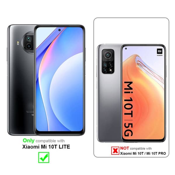 Transparent stötsäker silikonfodral för Xiaomi Mi 10T LITE Vit