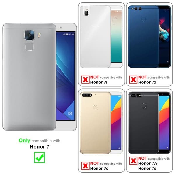Fodral för Honor 7 Skydd i BLÅ SVART Etui Case MÖRKBLÅ