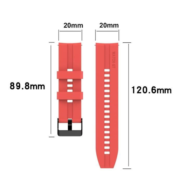 Cadorabo 20 mm silikonrem för Samsung Galaxy Watch 42 mm S2 Classic i ROSA olika smartklockor