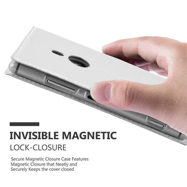 Flip-fodral för Nokia Lumia 925 Etui i KLASSISK SILVER Plånbok Stötsäker Grå