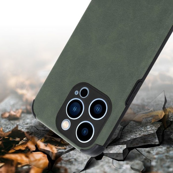 Coque för Apple iPhone 12 PRO Etui i Smaragdgrön Hölje Cover Case i Silikon TPU elegant konstläder Grön