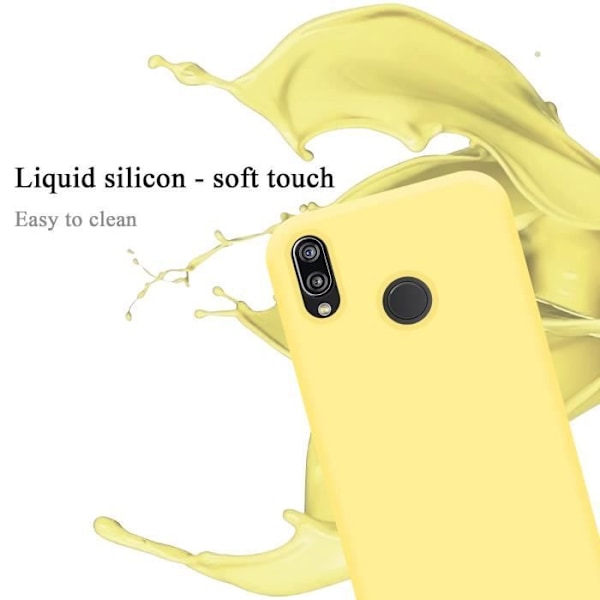 Telefonfodral - CADORABO - Huawei P20 LITE 2018 / NOVA 3E - Silikon TPU - Gul - Stötskydd Gul