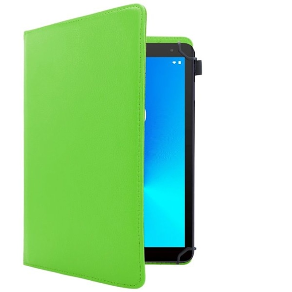 Etui för Alcatel 1T (7 Zoll) 2021 i LJUSGRÖN Hölje Case Cover 360 graders skydd i konstläder Plånbok Wallet Grön