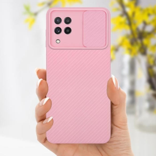 Hus för Samsung Galaxy A22 4G - CADORABO - Bubbellrosa - Silikon TPU - Kameraskydd - Mjuk Godisrosa