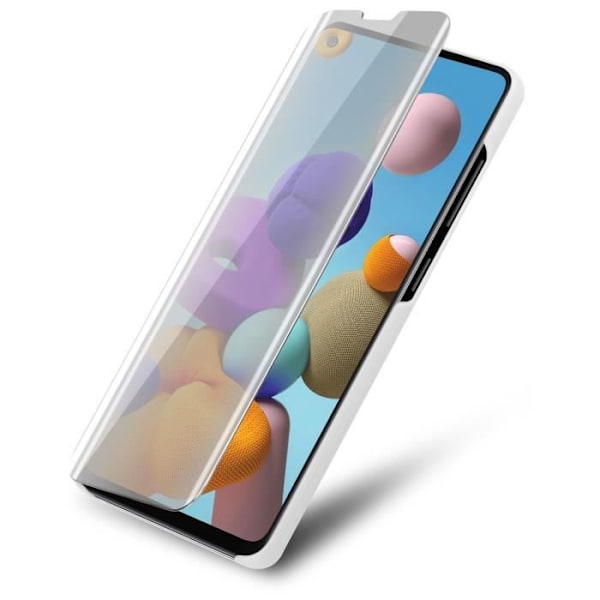 Fodral till Samsung Galaxy A21s i SILVER AGATE Clear View Cadorabo Cover 360 graders spegelskydd