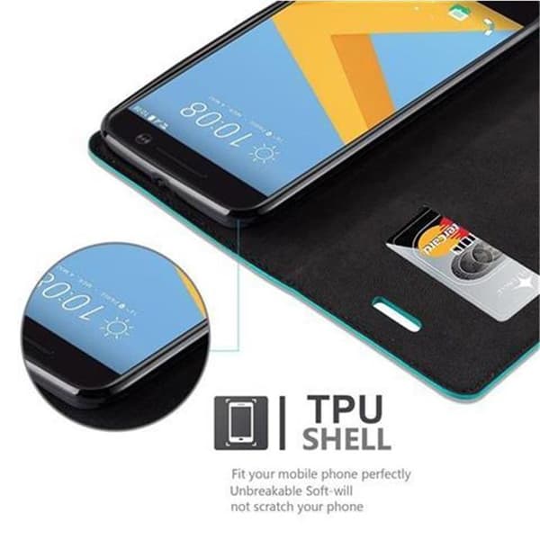 Etui för HTC ONE M10 Fodral i TURKOS PETROLEUM Blå
