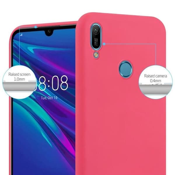 Skyddsfodral för Huawei Y6 2019 CANDY RÖD Stötsäker Silikon Röd