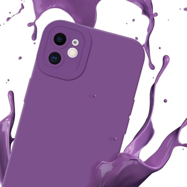 Skyddsfodral för iPhone 11 i MATTE VIOLETT FLUID Stötsäker Violett