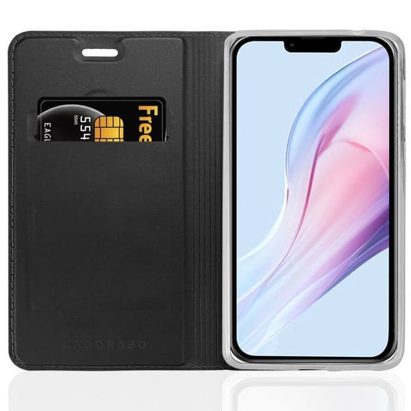 Flip-fodral för iPhone 13 MINI Klassisk svart plånbok Stötsäker Svart
