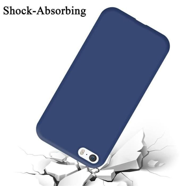 Cadorabo skal till Apple iPhone 5 - i blått - Flexibel TPU silikon Blå