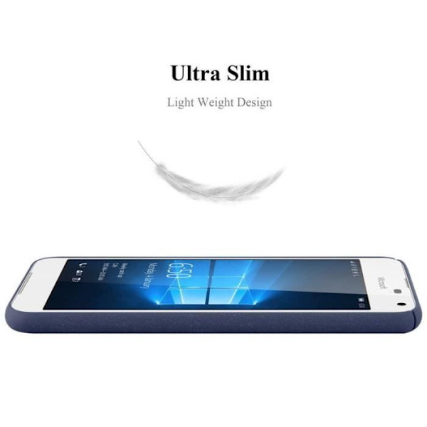 Coque - CADORABO - Nokia Lumia 650 - Hårt Skydd - Matt Design - Blå Färg Blå