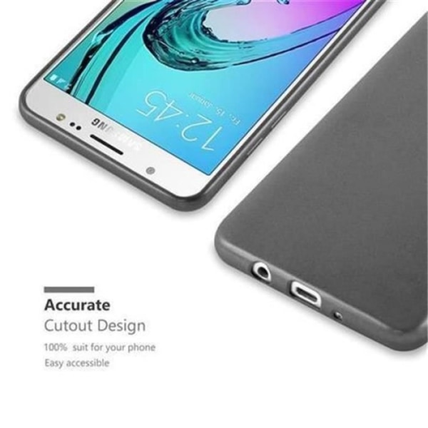 Samsung Galaxy J5 2016 (6) Fodral i METALLIC GREY från Cadorabo (METALLIC MATTE Design) Ultratunt mjukt silikongel TPU-fodral