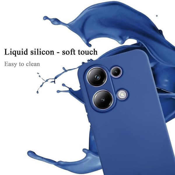 Skyddande stötsäker skal för Xiaomi Poco M6 Pro i LIQUID BLUE Blå