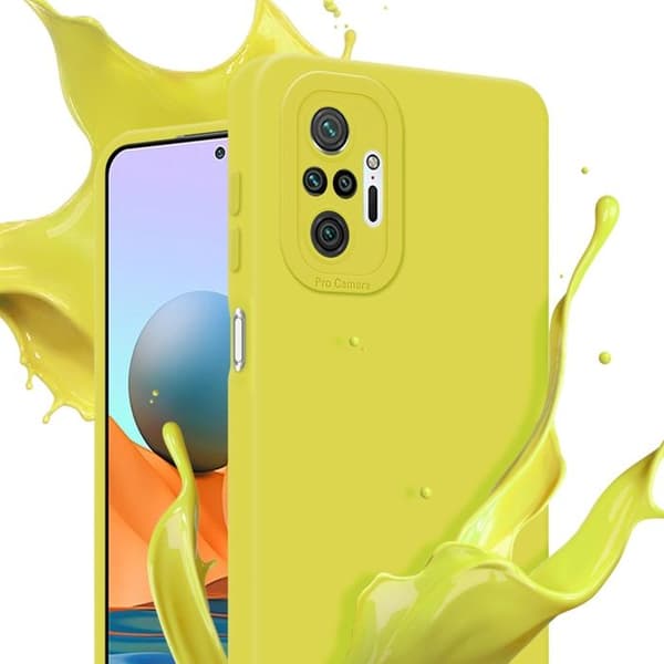 Skyddsfodral för Xiaomi RedMi NOTE 10 PRO i FLUID GUL Antichock Gul
