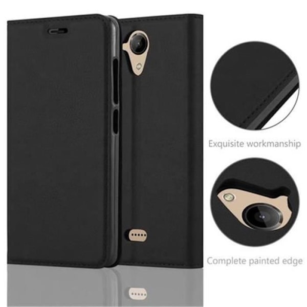 Cadorabo Fodral till WIKO U FEEL LITE i NIGHT BLACK
