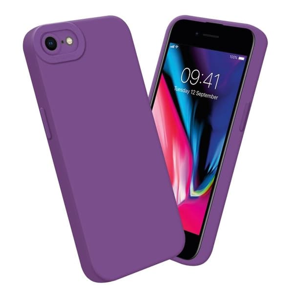 Skyddsfodral för iPhone 7 / 7S / 8 / SE 2020 i MATTE FLUID VIOLET Stötsäker Violett
