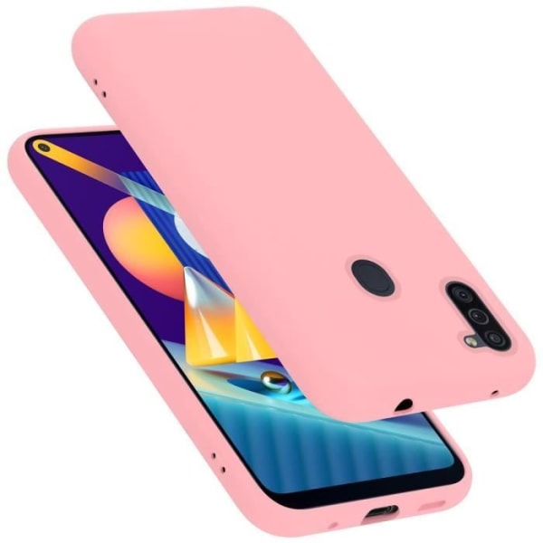 Fodral för Samsung Galaxy A11 / M11 i LIQUID Rose Cadorabo Cover Silikon TPU