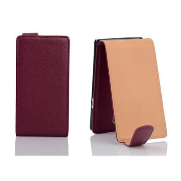 Cadorabo Fodral LG G2 MINI DESIGN FLIP Style Fodral Fodral Fodral konstläder Struktur ORCHID LILA