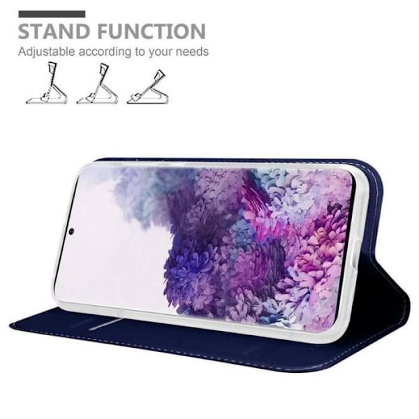 Fodral - CADORABO - Samsung Galaxy S20 PLUS - Blå - Halvstyv - Magnetisk stängning Blå