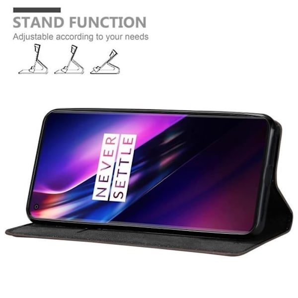 Coque för OnePlus 8 - CADORABO - Kaffe Brun - Book Case - Silikon TPU - Magnetstängning KAFFEBRUNT