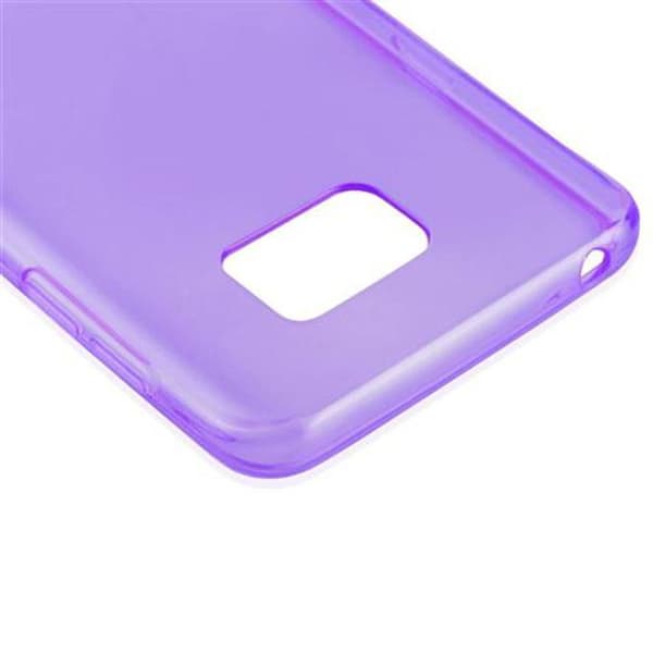 Transparent stötsäker silikonfodral för Samsung Galaxy NOTE 5 Violett