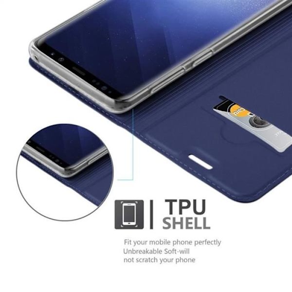 Cadorabo Fodral till Samsung Galaxy S9 i KLASSIG MÖRKBLÅT