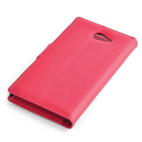 Sony Xperia M2 Fodral i CHERRY RED från Cadorabo Helt skyddsfodral med Flip Flip och praktiskt horisontellt stativ i