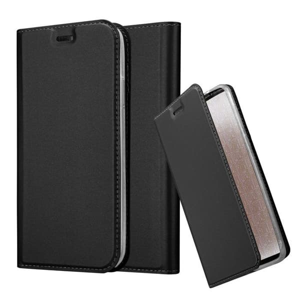 Flip-fodral för iPhone 13 MINI Klassisk svart plånbok Stötsäker Svart