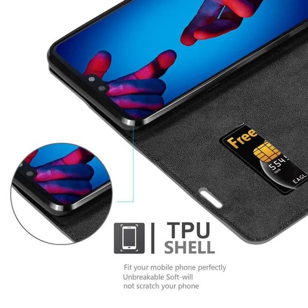 Etui för Huawei P20 Fodral i TITAN GRÅ Grå