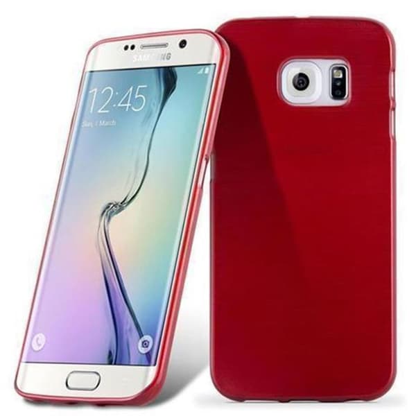 Skyddande skal för Samsung Galaxy S6 EDGE RÖD Stötsäker Röd