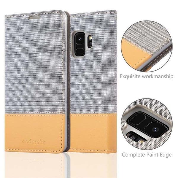 Skyddsfodral för Samsung Galaxy S9 i LJUST GRÅ BRUN Etui Case Skydd