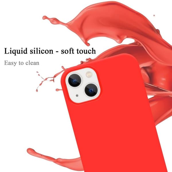 Skal för iPhone 14 Stötabsorberande i LIQUID RED Röd