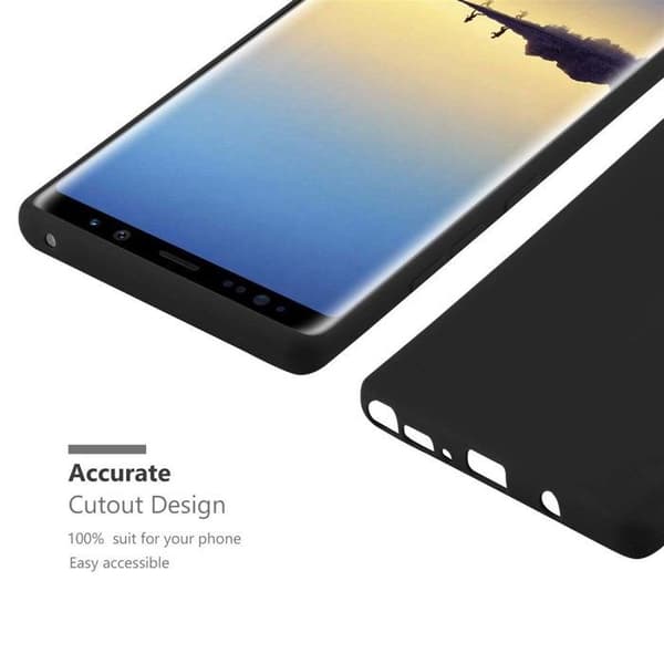Skyddsfodral för Samsung Galaxy NOTE 8 CANDY SVART Stötskydd Silikon Svart