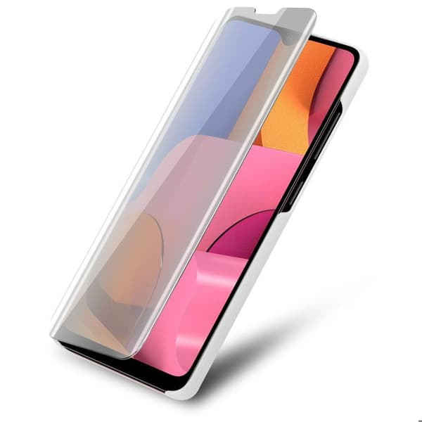 Skyddsfodral för Samsung Galaxy A21 i AGAT SILVER med spegel Pengar