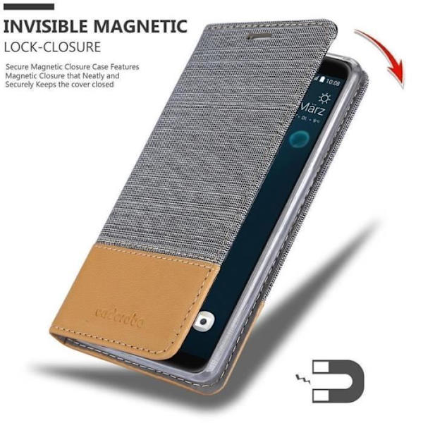Cadorabo Fodral till HTC Desire 12 PLUS i LJUSGRÅBRUN