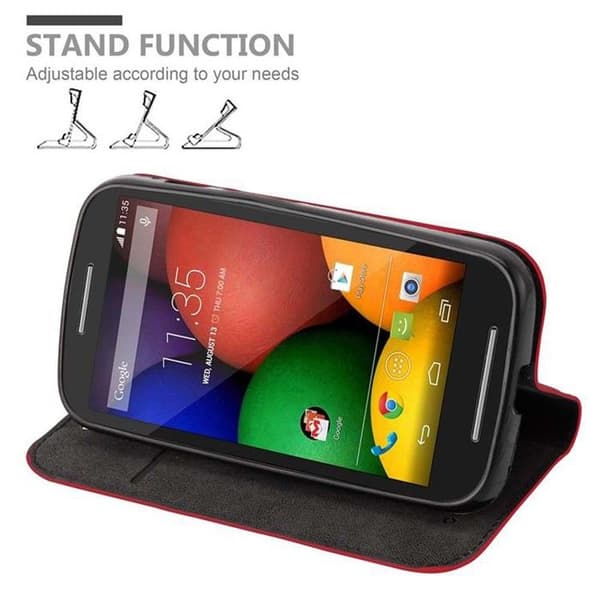 Fodral för Motorola MOTO E1 Skal i RÖD ÄPPLE Röd