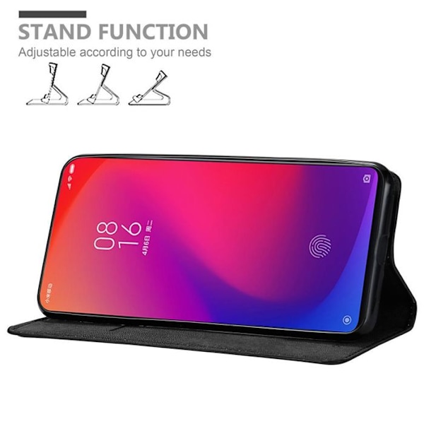 Fodral för Xiaomi Mi 9T / Mi 9T PRO / RedMi K20 / RedMi K20 PRO Hölster i SVART NATT Skyddande Plånboksfodral Svart