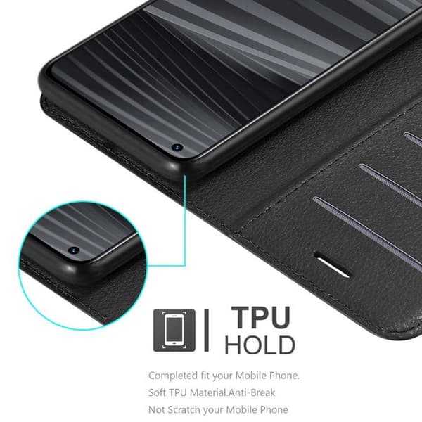 Etui för Realme GT 2 PRO i JET BLACK Svart