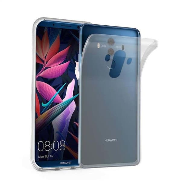 Transparent stötsäker silikonfodral för Huawei MATE 10 PRO Vit