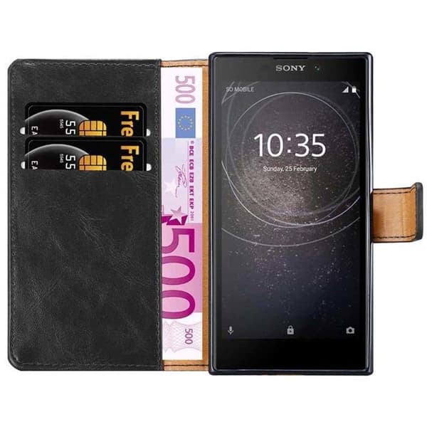 Skyddsfodral för Sony Xperia L2 i JETSVART Svart