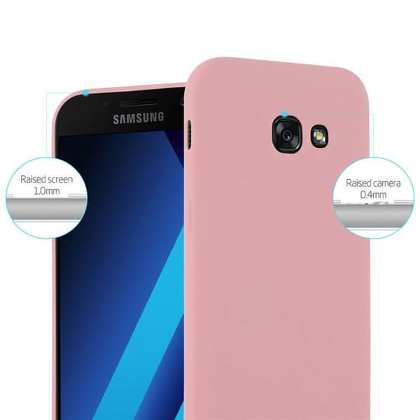 Skyddsfodral för Samsung Galaxy A7 2017 CANDY ROSE VIF Stötskydd Silikon Ros