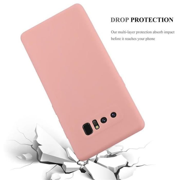Cadorabo Fodral till Samsung Galaxy NOTE 8 i CANDY HOT PINK