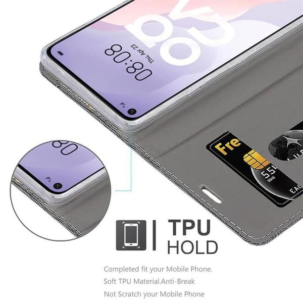 Skyddsfodral för Huawei NOVA 7 SE i GRÅSVART Stötskyddande Etui Grå