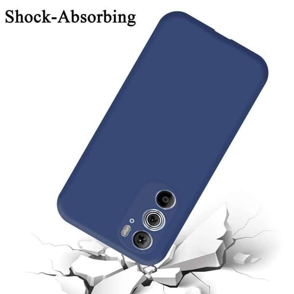 Skyddande stötsäker skal för Motorola EDGE+ i LIQUID BLUE Blå