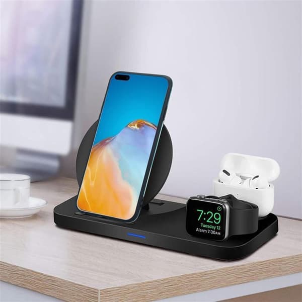Mobilskal för Huawei P40 i Blå Marmor Våg Nr. 13 Skyddsetui Blå
