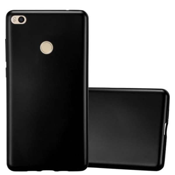 Fodral - CADORABO - Xiaomi Mi MAX 2 - TPU silikonskydd - Smal design - Matt svart färg Svart